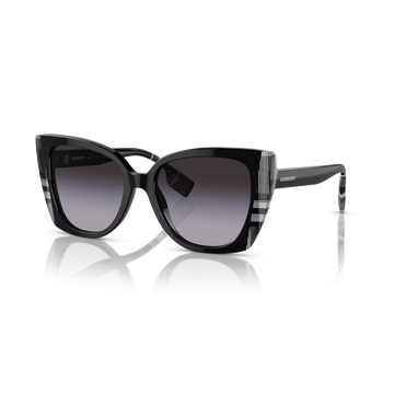 GRAY GRADIENT LENSES WITH BLACK CHECK FRAME