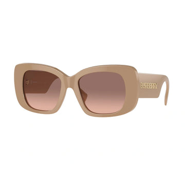 PINK GRADIENT BROWN LENSES WITH BEIGE FRAME