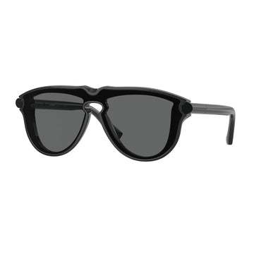 SOLID GRAY LENSES WITH BLACK FRAME
