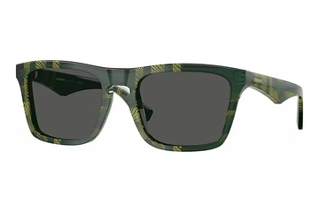 SOLID GRAY LENSES WITH CHECK GREEN FRAME