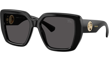 SOLID GRAY LENSES WITH BLACK FRAME