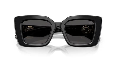 Burberry BE4476 Cat Eye Sunglasses in Dark Grey Lenses With Black Frame, detail view