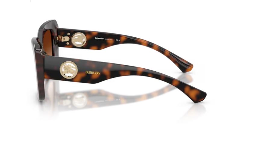 Burberry BE4476 Cat Eye Sunglasses in Brown Gradient Lenses With Dark Havana Frame, side view