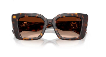 Burberry BE4476 Cat Eye Sunglasses in Brown Gradient Lenses With Dark Havana Frame, detail view