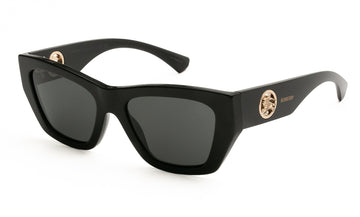 SOLID GRAY LENSES WITH BLACK FRAME