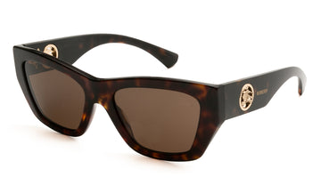 SOLID BROWN LENSES WITH HAVANA FRAME