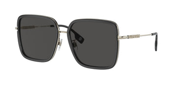 SOLID GRAY LENSES WITH LIGHT GOLD FRAME
