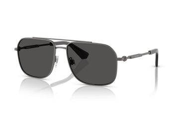 SOLID GRAY LENSES WITH MATTE GUNMETAL FRAME