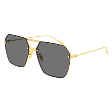 SOLID GRAY LENSES WITH GOLD FRAME