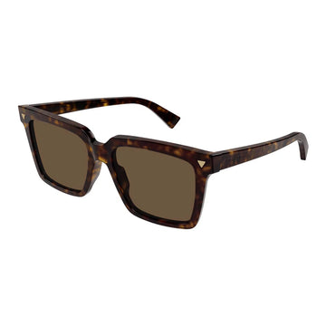 SOLID BROWN LENSES WITH HAVANA FRAME