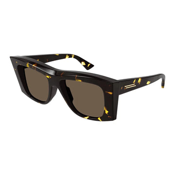 SOLID BROWN LENSES WITH HAVANA FRAME