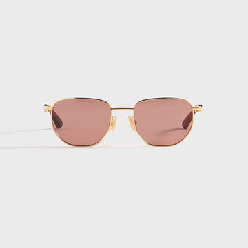 RED LENSES WITH GOLD FRAME