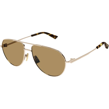 BROWN LENSES WITH GOLD FRAME