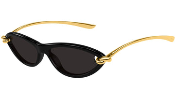 SOLID GRAY LENSES WITH BLACK GOLD SIDE FRAME