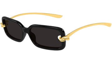SOLID GRAY LENSES WITH BLACK GOLD SIDE FRAME