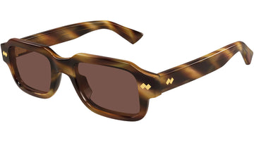 SOLID DUST PEACH LENSES WITH SHINY ORANGE HAVANA FRAME