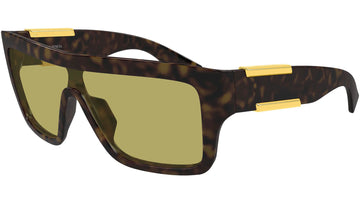 LIGHT YELLOW LENSES WITH SHINY HAVANA FRAME