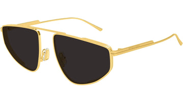 SOLID GRAY LENSES WITH SHINY GOLD FRAME