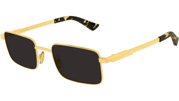 SOLID GRAY LENSES WITH SHINY GOLD FRAME