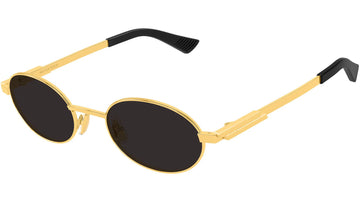 SOLID GRAY LENSES WITH SHINY GOLD FRAME