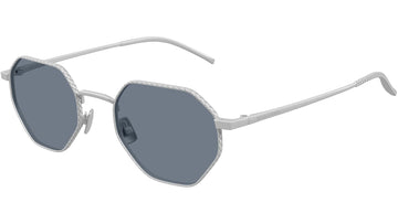 LIGHT BLUE LENSES WITH SEMIMATTE ANTIQUE SILVER FRAME