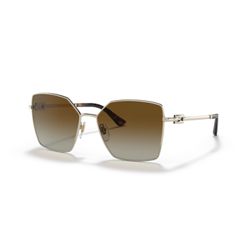 BROWN GRADIENT POLARIZED LENSES WITH GOLD FRAME