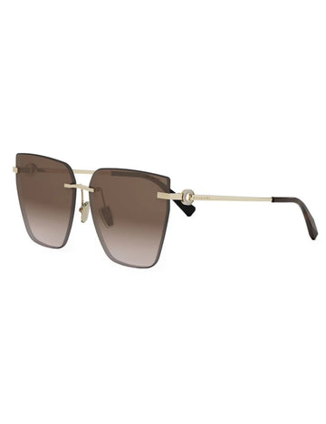 BROWN GRADIENT LENSES WITH GOLD FRAME