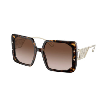 BROWN GRADIENT LENSES WITH HAVANA FRAME