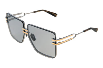 DARK BROWN SWIRL LENSES WITH BLACK PALLADIUM/GOLD FRAME