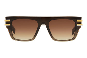 BROWN GRADIENT LENSES WITH CRYSTAL BROWN BLACK PALLADIUM FRAME