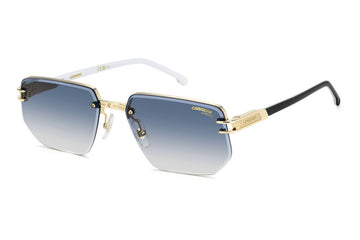 BLUE GRADIENT LENSES WITH GOLD FRAME