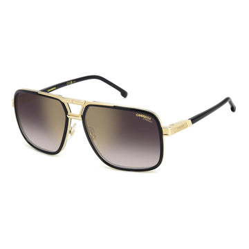 BROWN GRADIENT GOLD FLASH LENSES WITH BLACK GOLD FRAME