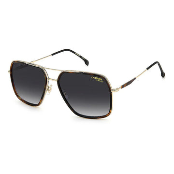 GRAY GRADIENT LENSES WITH GOLD HAVANA FRAME