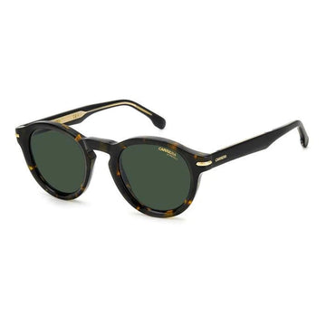 SOLID GREEN LENSES WITH HAVANA FRAME