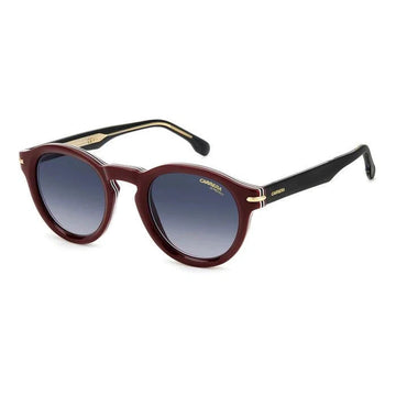 GRAY GRADIENT LENSES WITH BURGUNDY FRAME