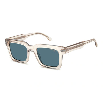 BLUE LENSES WITH NUDE FRAME