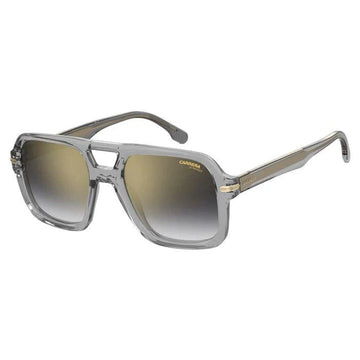 GRADIENT GOLD MIRROR LENSES WITH CRYSTAL FRAME