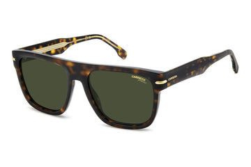 SOLID GREEN LENSES WITH HAVANA FRAME