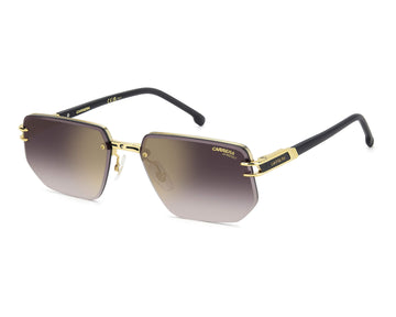 BURGUNDY GRADIENT GOLD FLASH LENSES WITH GOLD FRAME