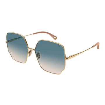 GREEN GRADIENT LENSES WITH SHINY CLASSIC GOLD FRAME