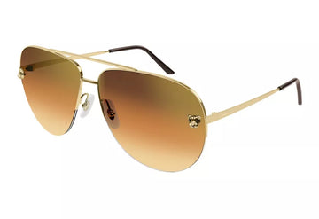 ORANGE MIRROR LENSES WITH GOLD FRAME