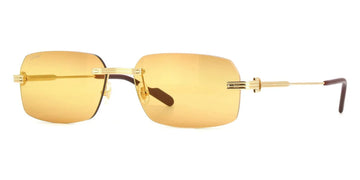 ORANGE GRADIENT GOLD MIRROR LENSES WITH GOLD FRAME