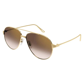 BROWN GRADIENT LENSES WITH GOLD FRAME