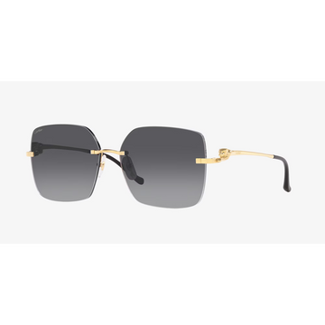 GRAY GRADIENT LENSES WITH GOLD FRAME