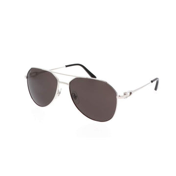 SOLID GRAY LENSES WITH SILVER FRAME