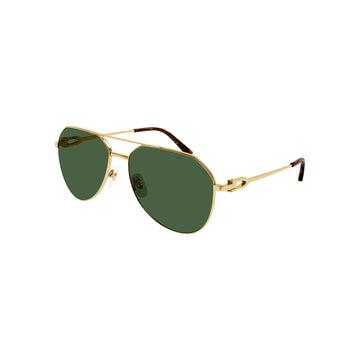 SOLID GREEN POLARIZED LENSES WITH GOLD FRAME