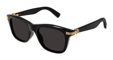 SOLID GRAY LENSES WITH BLACK FRAME