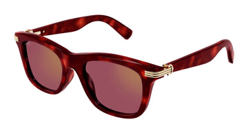 RED LENSES WITH TORTOISE FRAME