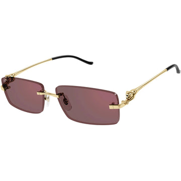 RED LENSES WITH GOLD FRAME