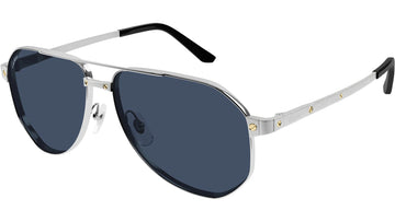 SOLID BLUE POLARIZED LENSES WITH SLIVER FRAME